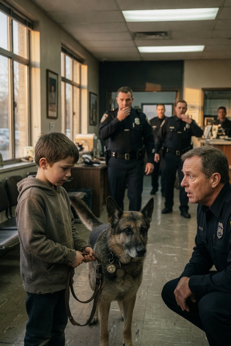 Un bambino chiese a un agente di comprare il cane poliziotto in pensione di suo padre: ciò che accadde cambiò tutto