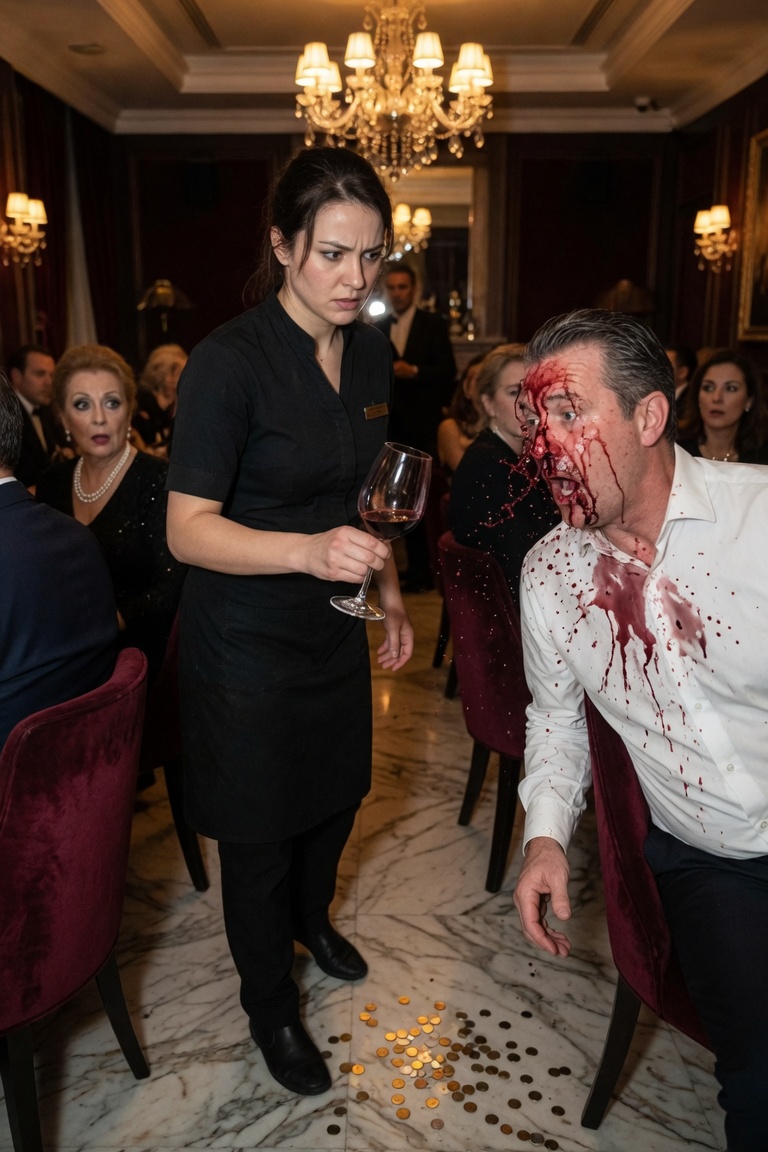 La Cameriera Umiliata con delle Monete Gettò un Bicchiere di Vino al Milionario—Poi Tutti Scoprirono Chi Era Davvero