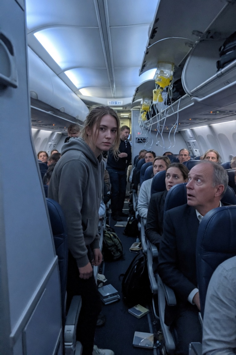 Ridevano della ragazza al posto 11C finché l’aereo non perse un motore e due caccia vennero ad accoglierla sulla pista