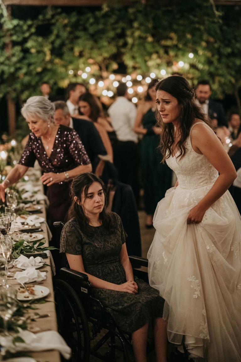 La sposa cacciò la sorella in carrozzina dal matrimonio, ma la suocera si alzò
