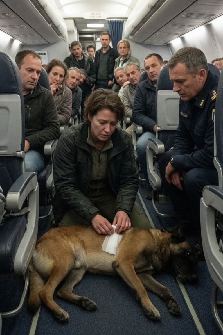 Una Coppia Ricca Mi Fece Allontanare Dalla Prima Classe Con Il Mio Cane Militare — Poi Lui Crollò A 30.000 Piedi