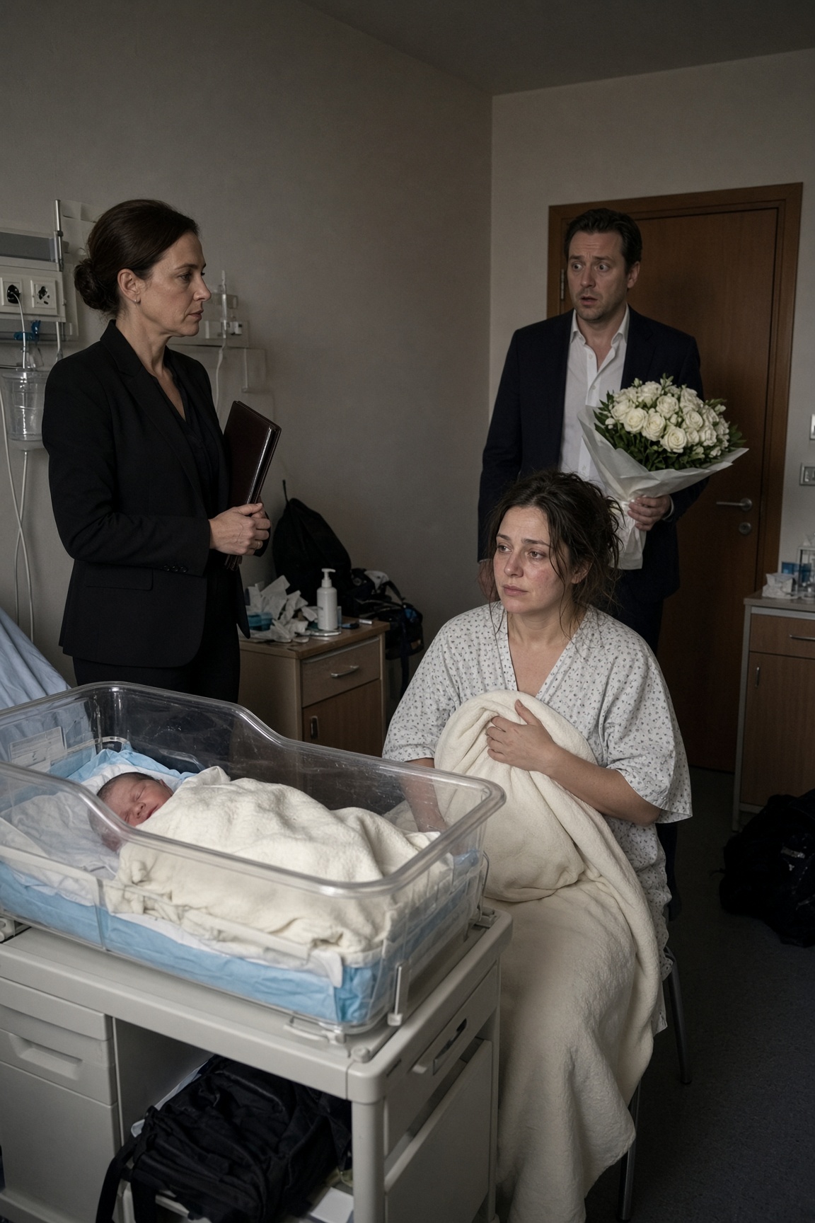 Madre protegge neonato dopo tradimento