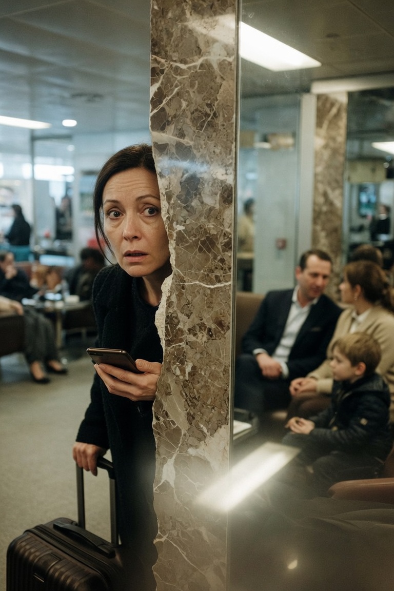 Donna scopre tradimento aeroporto marito