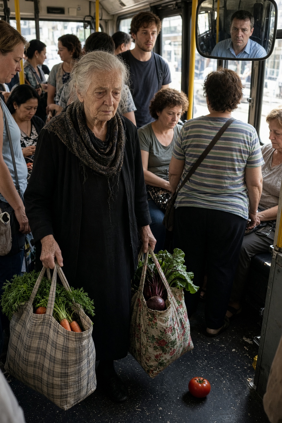 Anziana Marta umiliata sull’autobus affollato