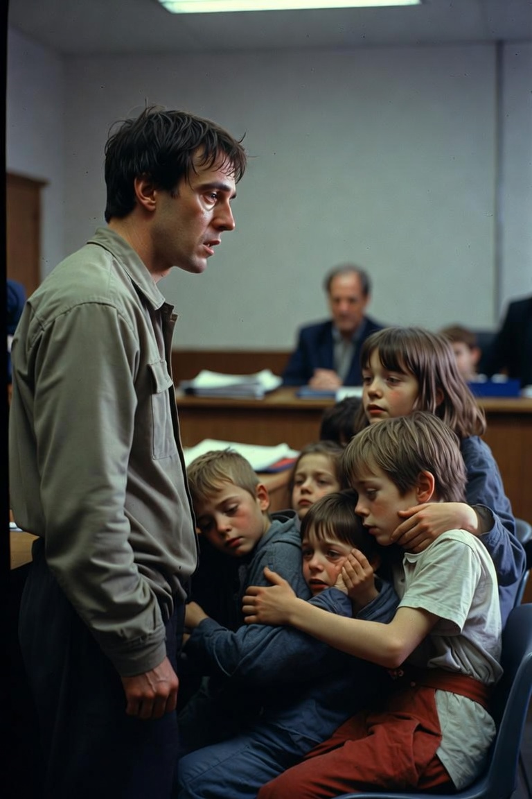 Papà protegge cinque fratelli inseparabili
