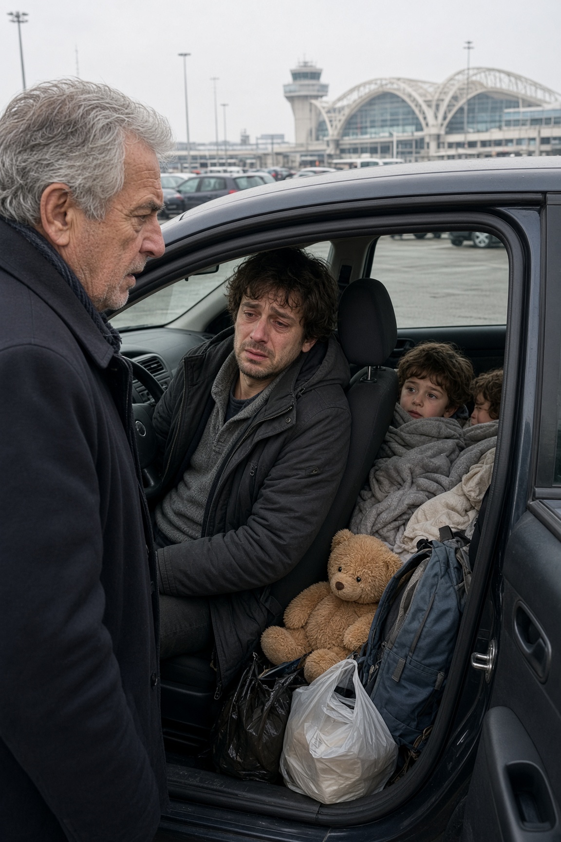 Padre ritrova figlio con gemelli