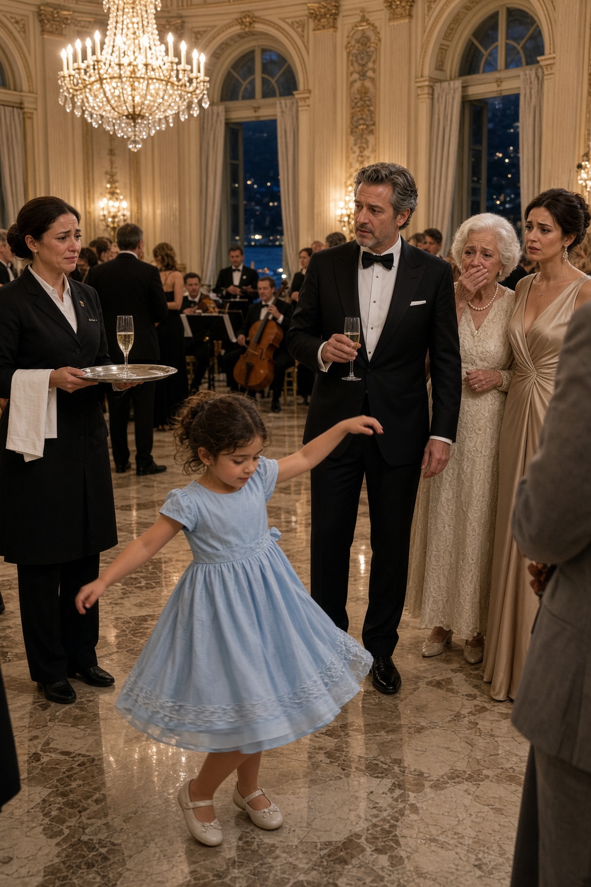 La fidanzata del miliardario sfidò mia figlia di sei anni davanti a tutti, ma quando partì la nostra melodia segreta Adrian impallidì