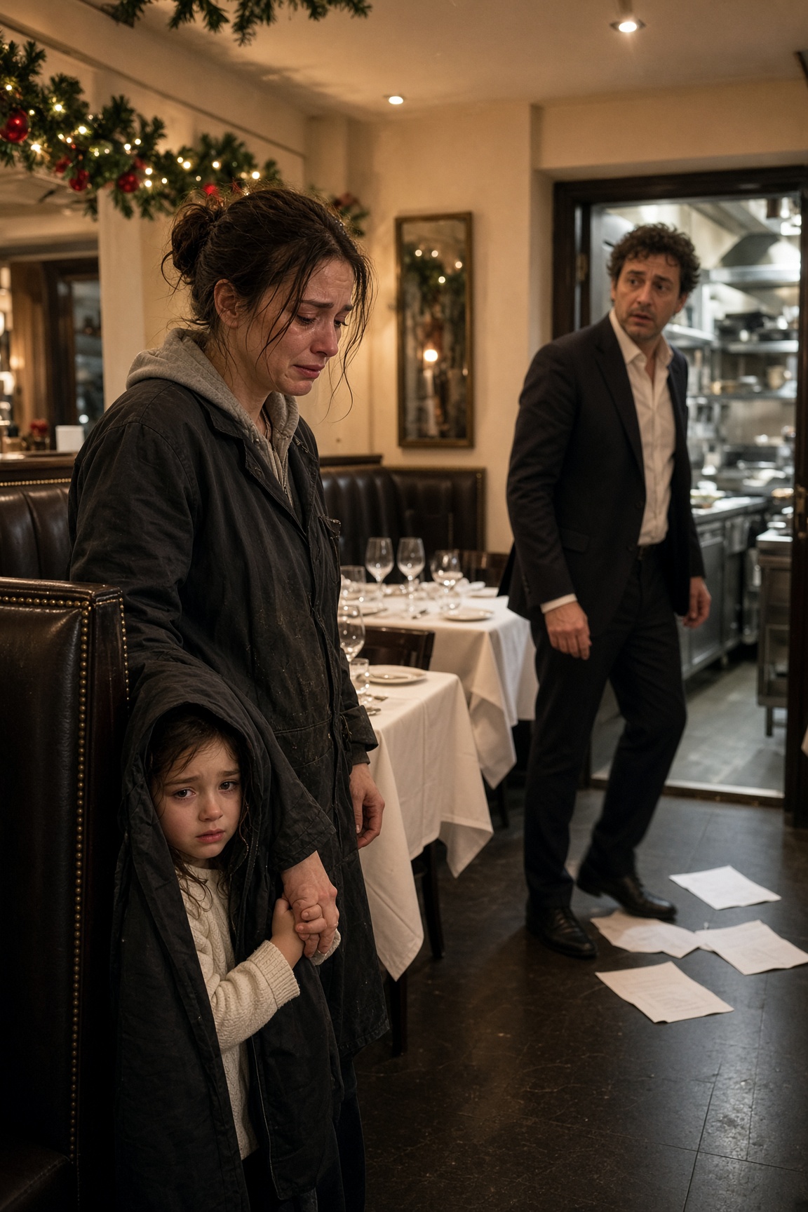 Mia figlia disse al mio capo miliardario che a Natale non avevamo cibo—poi lui entrò in cucina
