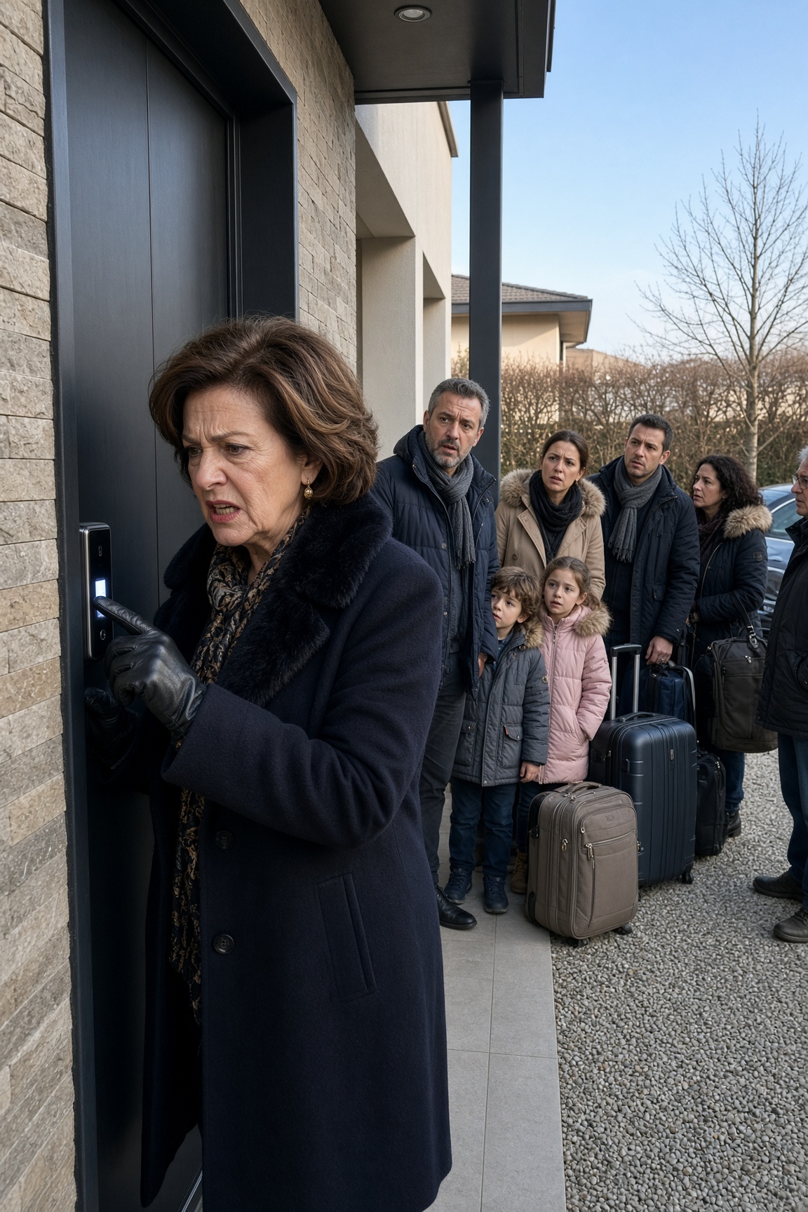 Mia suocera pretese la nostra casa per Capodanno e mi disse di trovarmi un Airbnb: quando arrivò con dieci parenti, trovò la porta bloccata