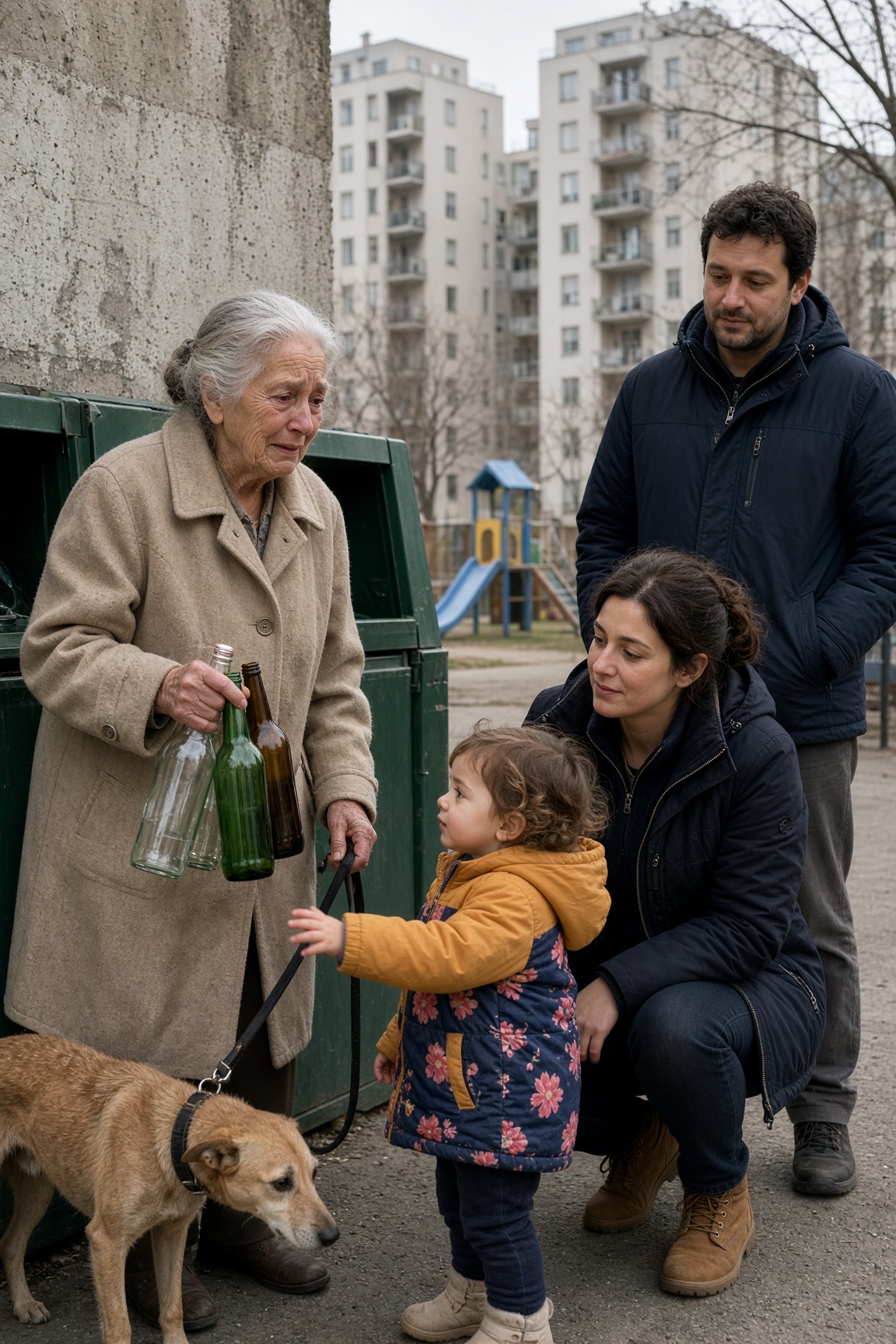 Frugava nei cassonetti per sopravvivere, ma quando una bambina le tese la mano Anna capì che la sua vita stava per cambiare