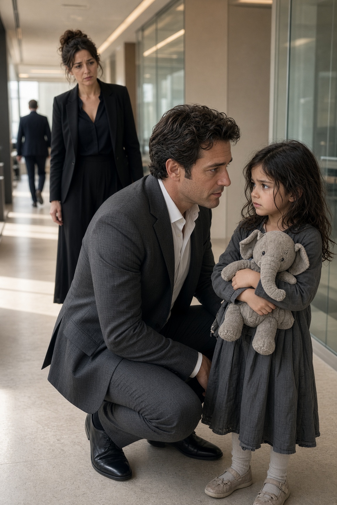 Mia, sei anni, chiese al miliardario più freddo di Milano di diventare suo papà—ma la sua risposta cambiò tutto