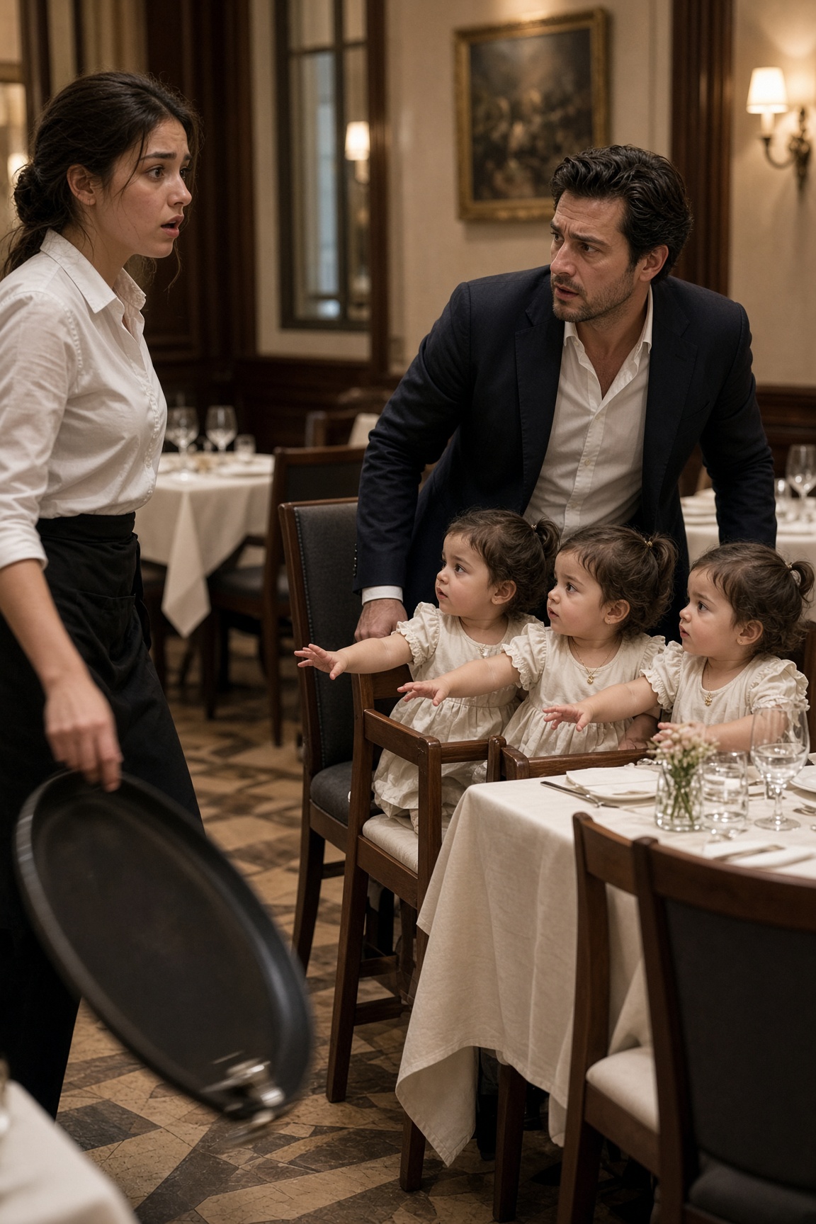 Le tre gemelle del boss non avevano mai parlato—poi videro la cameriera e dissero tutte la stessa parola