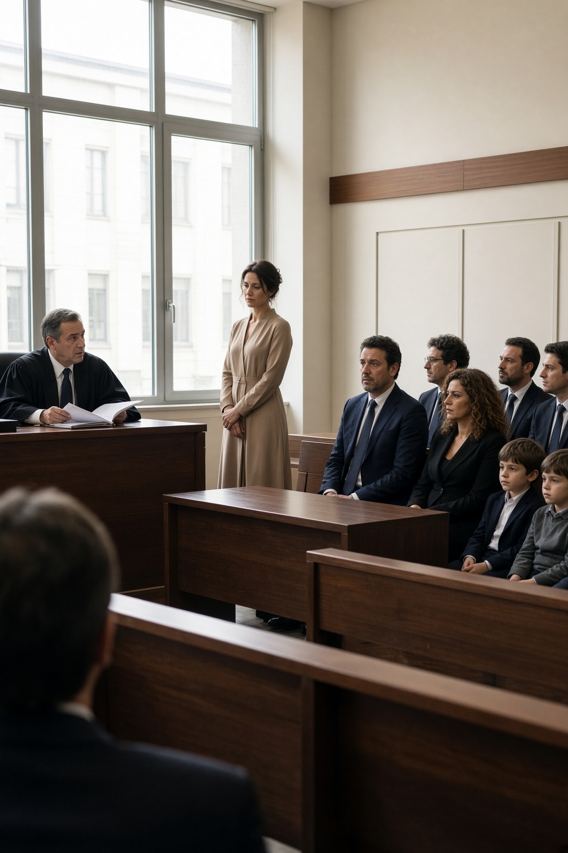 Mio marito arrivò in tribunale con tre avvocati e la sua amante, certo di prendersi tutto — poi il giudice lesse il primo nome sull’atto della società