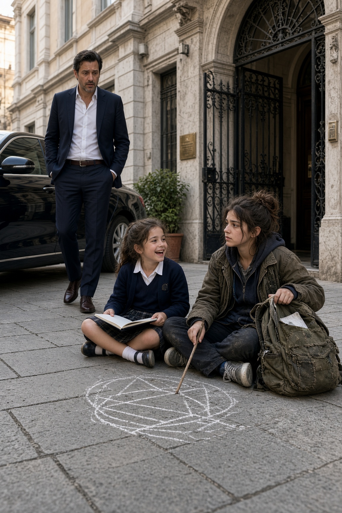 Studentessa insegna matematica alla bambina