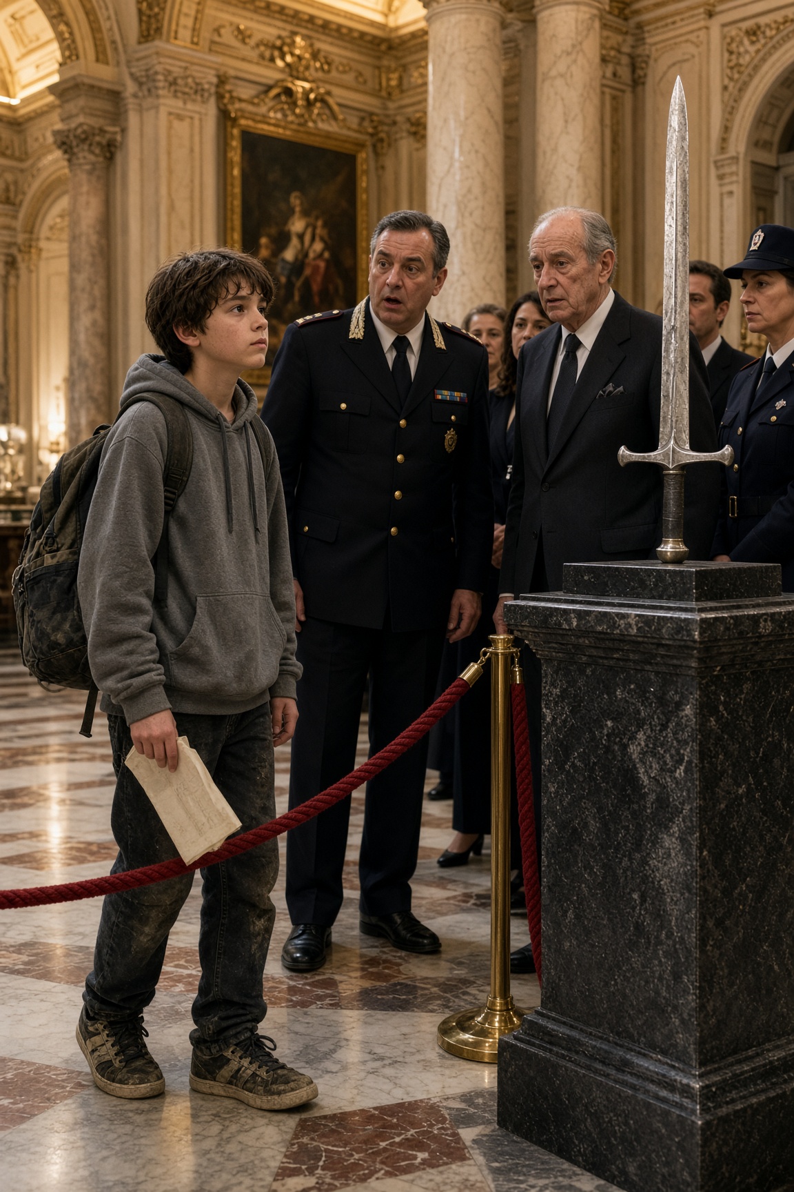 Il ragazzo povero sfidò tutti davanti alla Spada del Drago — poi pronunciò il nome che nessuno conosceva