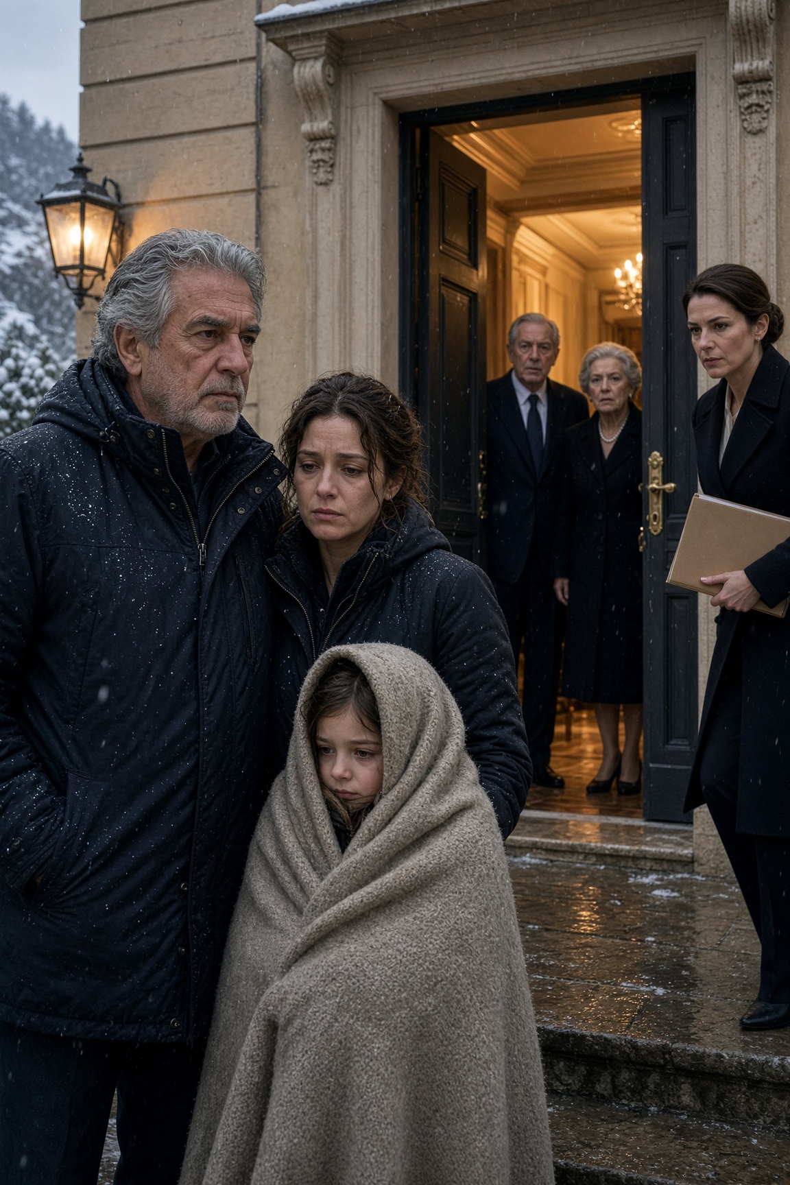 La vigilia di Natale mia figlia arrivò alla mia porta con sua figlia: suo marito le aveva cacciate di casa, ma ignorava chi possedeva davvero quella villa