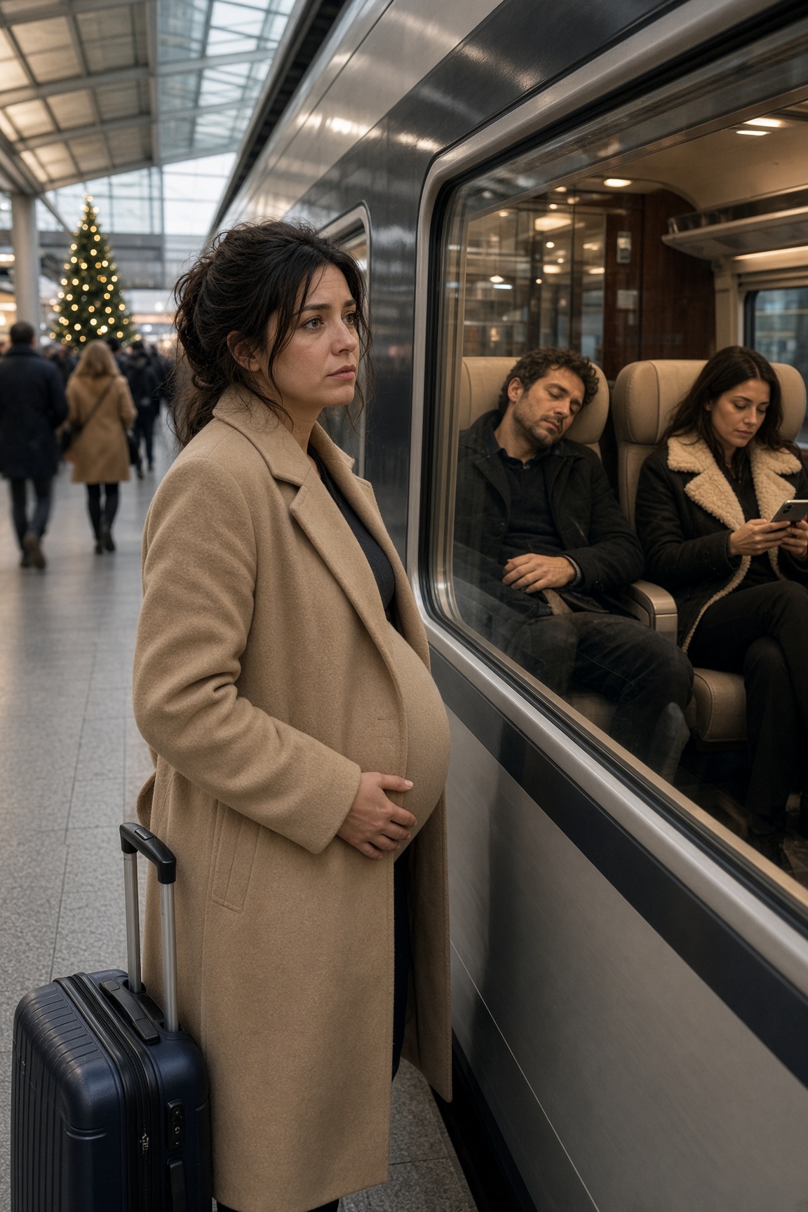 A fine anno mio marito mi costrinse a un viaggio di cinquanta ore in treno mentre ero incinta: scesi alla prima fermata senza svegliarlo, ma quando arrivò a casa trovò qualcuno ad aspettarlo