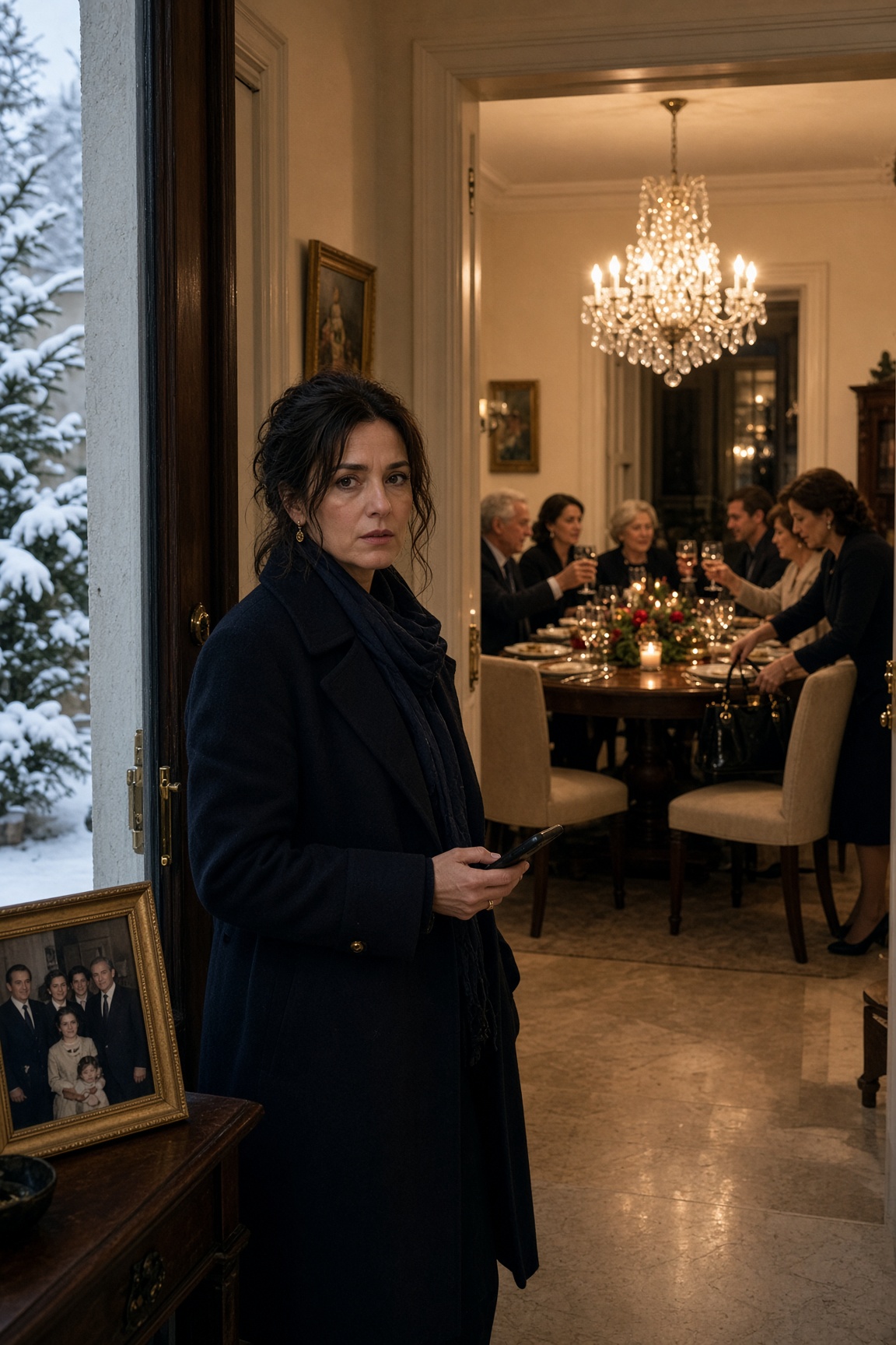 Arrivai tardi a Natale e sentii la mia famiglia brindare alla mia assenza: quindici minuti dopo, la loro festa finì
