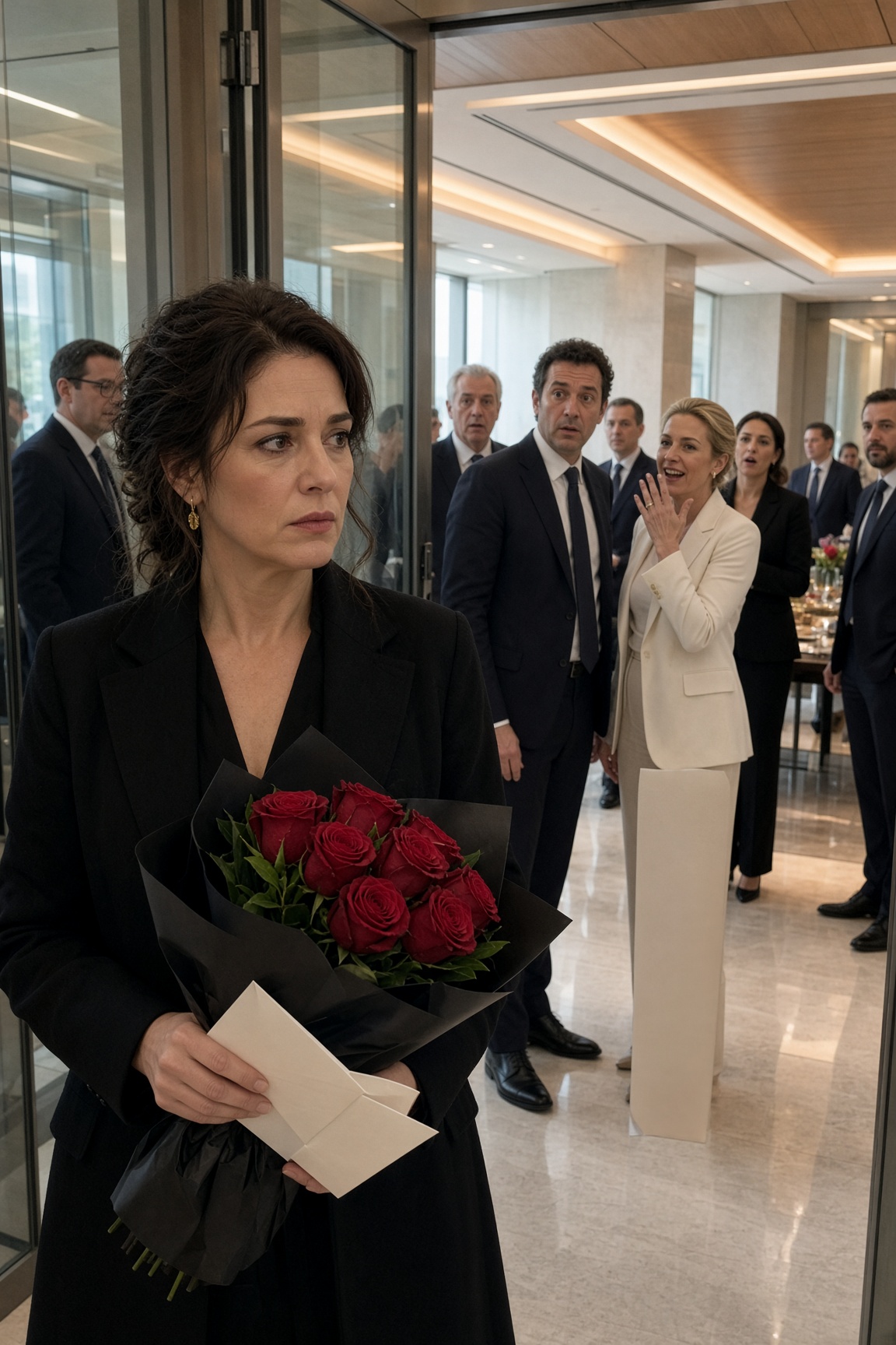 Portai rose e biglietti per Venezia per sorprendere mio marito a San Valentino, ma trovai tutta l’azienda a festeggiare il suo fidanzamento con la nuova CEO