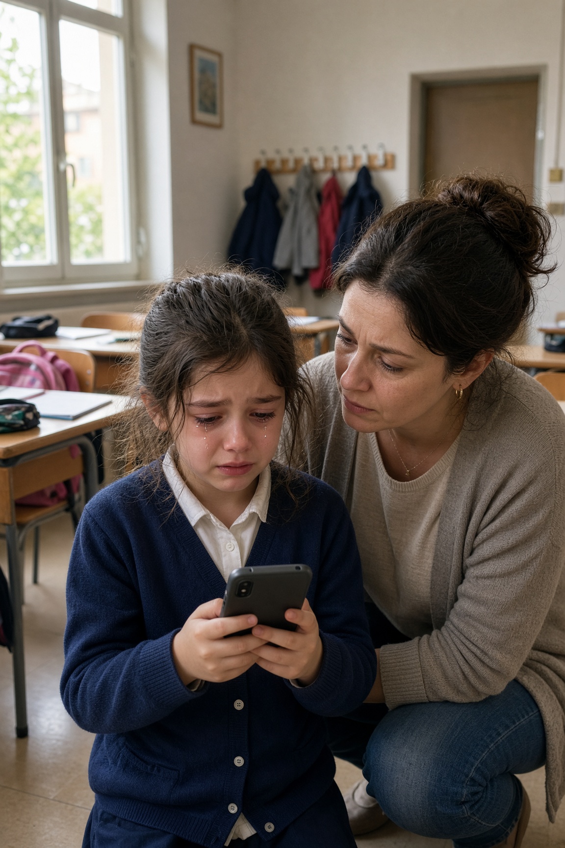 Ogni mattina chiedeva alla maestra di chiamare sua madre: quando un uomo rispose al telefono, la verità cambiò tutto