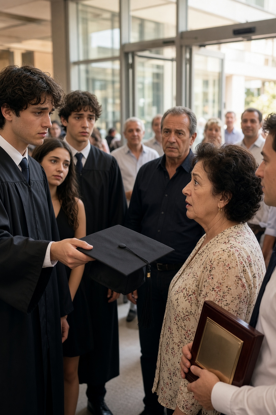 Mio fratello gemello ricevette una standing ovation alla laurea. Quando chiamarono me, la mia famiglia non alzò nemmeno lo sguardo—così consegnai il tocco a mia madre