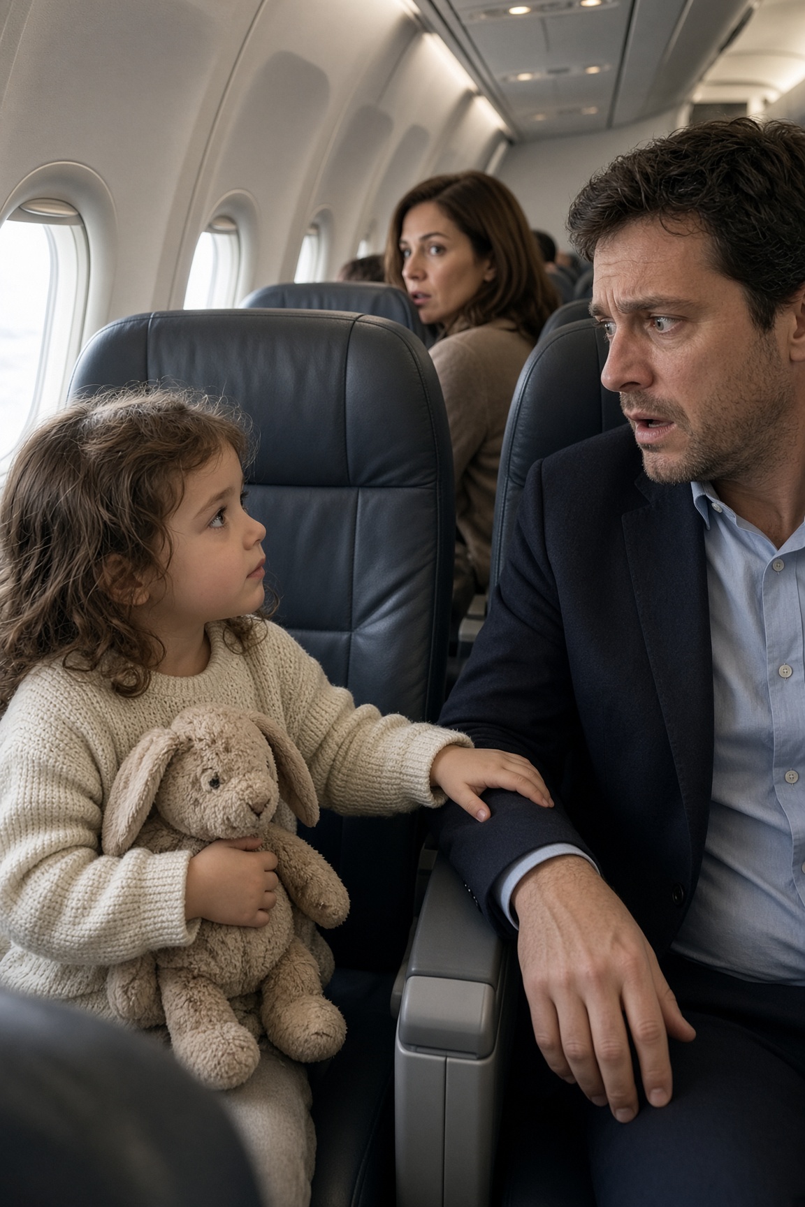 Un milionario italiano incontrò una bambina di quattro anni in aereo: quando vide i suoi occhi grigio-argento, capì che il passato gli aveva nascosto il segreto più importante della sua vita
