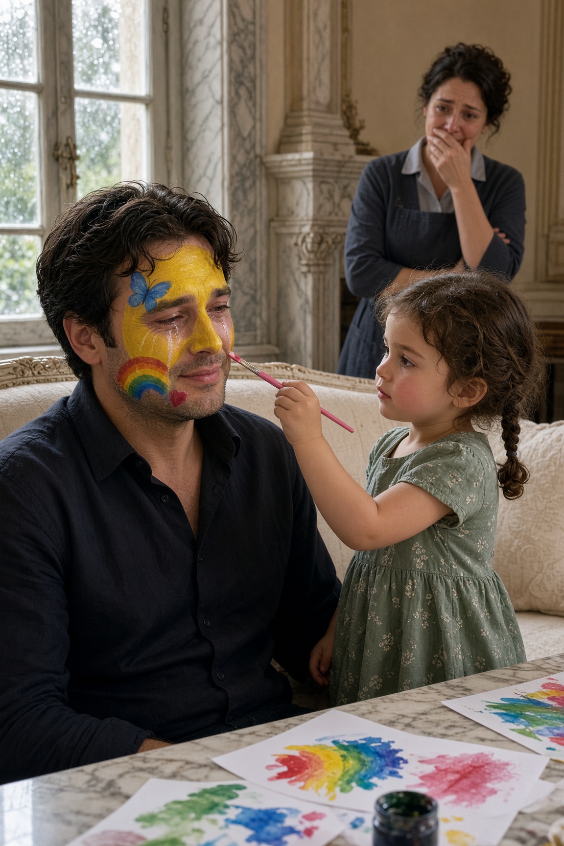 Il miliardario si finse addormentato per mettere alla prova la bambina della domestica, ma il suo piccolo gesto gli spezzò il cuore