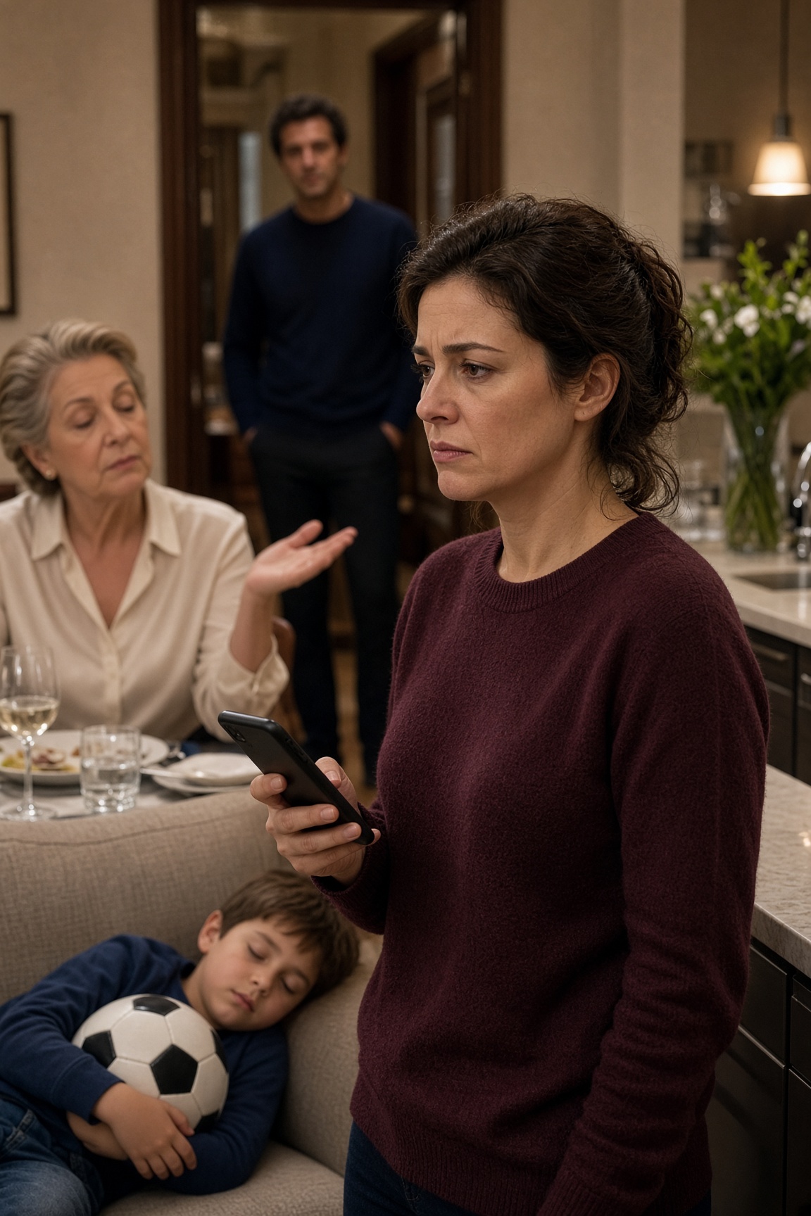 Mia madre escluse mio figlio dalla cena di famiglia per non farci fare brutta figura. La mattina dopo, la sua banca le telefonò alle 7:00…