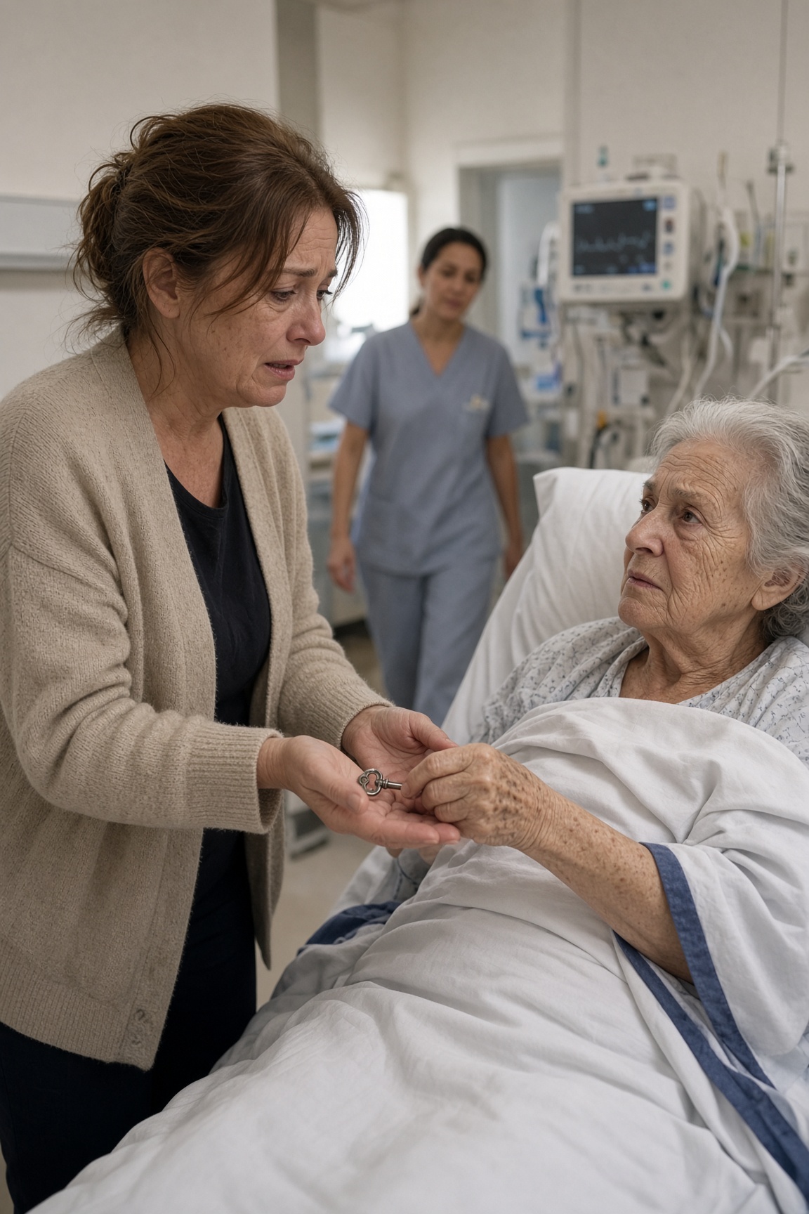 Chiamò il marito 31 volte dall’ospedale, ma alla risposta dell’amante la suocera morente gli lasciò una condanna segreta